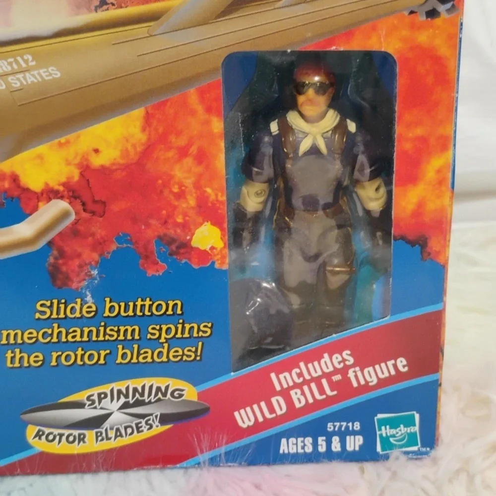 (#A1) NIB G.I. Joe Vtg 2000 Assault Copter Locust Complete/ Wild Bill Figure